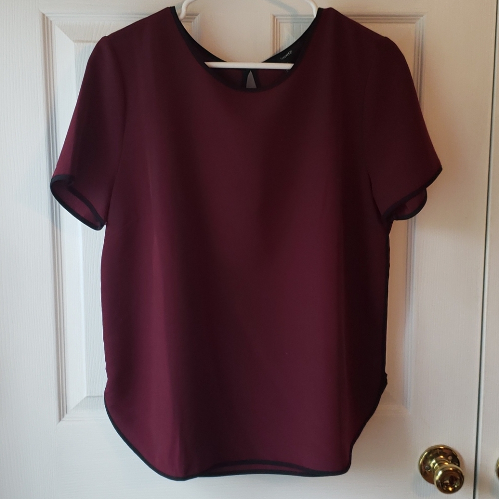 Maroon top
